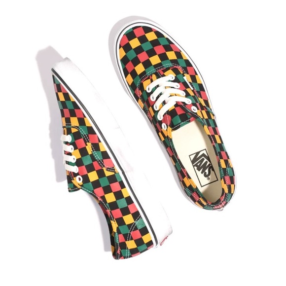 EUC Men’s Sz 12 (Euro Sz 46) Vans Old Skool Check Lace-up Sneakers Multicolored - Picture 4 of 16